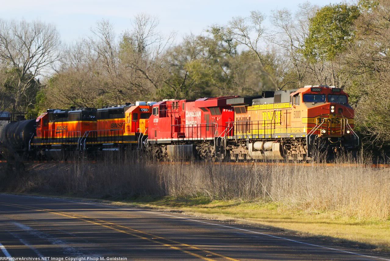 BNSF 5000, CP 8730, BNSF 1793, 1903